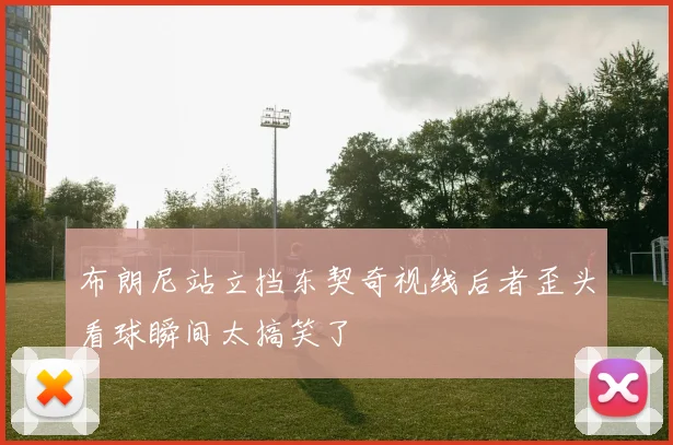 布朗尼站立挡东契奇视线后者歪头看球瞬间太搞笑了